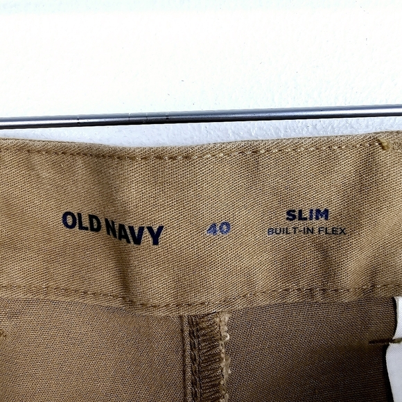 Old Navy #549103 Slim Built-in Flex Rotation Dark Tan/Brown Chino Shorts NWT - Picture 5 of 11